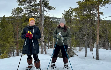 AT Naturen lumikenkäilykukkula - The snowshoe hill of AT NATure