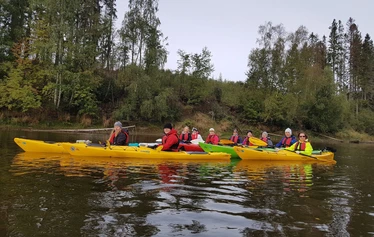 Kajakkiretki Kokemäenjoella - Kajakkiretki Arantilankosken alapuolelta Ruskilankosken laavulle ja takaisin.