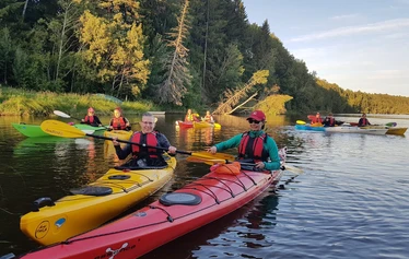 Kajakkiretki Kokemäenjoella - Kajakkiretki Arantilankosken alapuolelta Ruskilankosken laavulle ja takaisin.