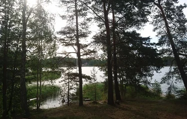 Saunan vieressä tentsile