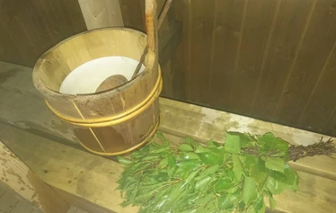 Saunan vieressä tentsile