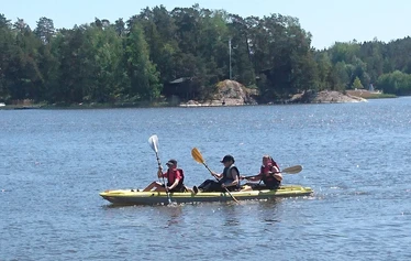 Saunan vieressä tentsile