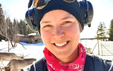 Authentic reindeer farm and reindeer herder Elisa Ylinampa