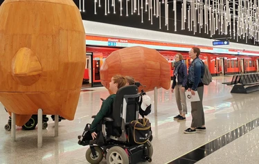 Art in the metrostation - Photo: Sanna Kalmari