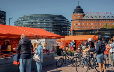 Stadtteil Kaivopuisto mit dem Fahrrad - Foto © Helsinki Partners / Beatrice Bucht