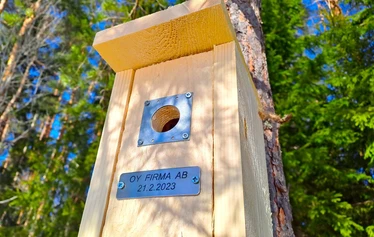 Linnunpönttö | Nuuksio | FoRestful - Yritykselle oma linnunpönttö