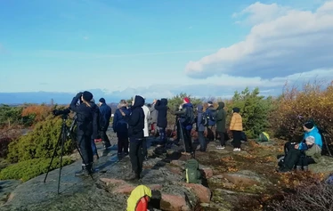 Eteläkärjen näköalapaikalla lokakuussa 2019 - Kuvaaja: Eetu Paljakka
