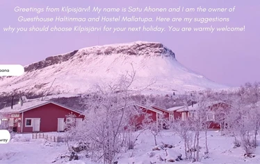 Saana ja revontulet.  Kuva @ Hannu Huovila, Vastavalo / Visit Finland