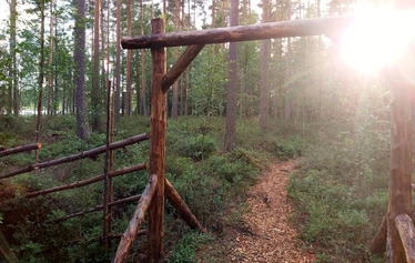 Tentsilestä on hyvät maisemat järvelle