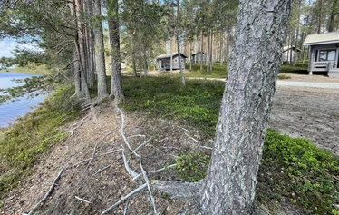 Terassi - Näkymä Hillan terassilta rantaan. 