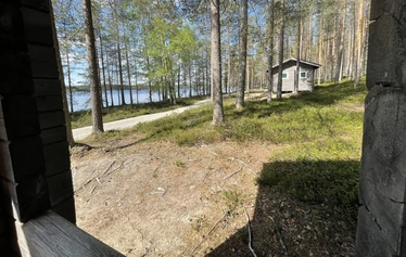 Terassi - Näkymä Hillan terassilta rantaan. 