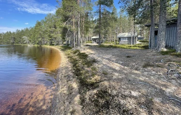 Terassi - Näkymä Hillan terassilta rantaan. 