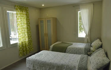 Ruokailutilasta pääsee suoraan terassille