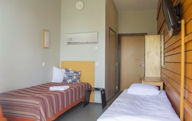 Each room has access to balcony with lakeview. vPrivate bathroom, tv, free Wi-Fii in the room.