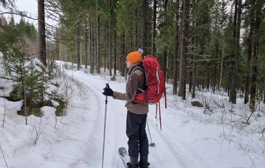 Luontoretki talvisessa metsässä on elämys.