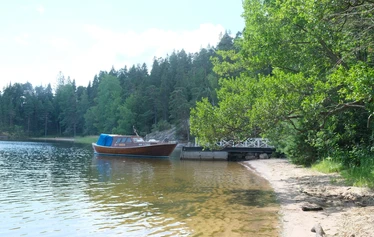 Kajakkeja Dagarin puistossa - Iltaharjoittelua Dagmarpuiston rannan tuntumassa.