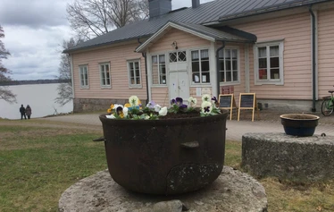 Pekka Halonen's atelier home seen from lake Tuusula