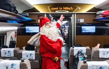 Santa and Mama Santa visiting China 2019