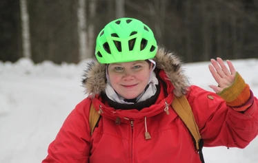 Fatbiking in winter is more challenging