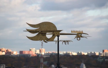 Medieval town of Tallinn has old weather vanes