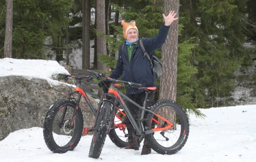 Fatbiking in winter is more challenging