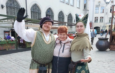 Medieval town of Tallinn has old weather vanes