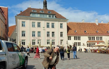 Medieval town of Tallinn has old weather vanes