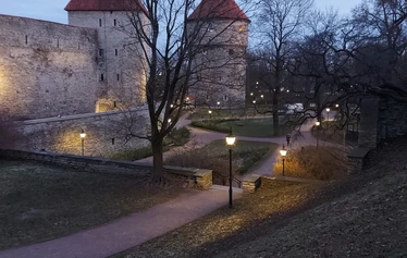 Medieval town of Tallinn has old weather vanes