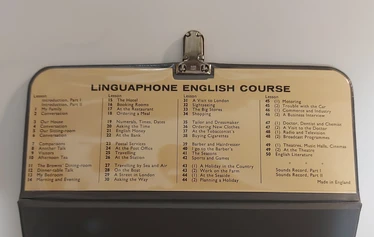 Linguaphone record case