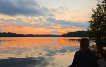 Annen ja Maarikan matkassa - Vasemmalla Maarika ja oikealla Anne