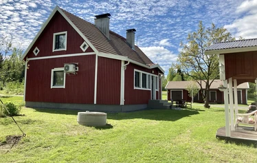 barn på trampoline