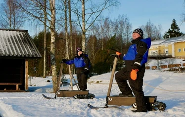 Talvikekkeireiden testiajot elylyillä Sahanlahdessa