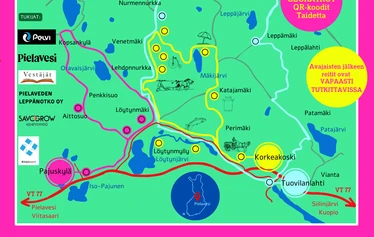 Rakkauvesta pyöräilyyn 1. reitiltä.   Kuva: Sari Siltavuori.