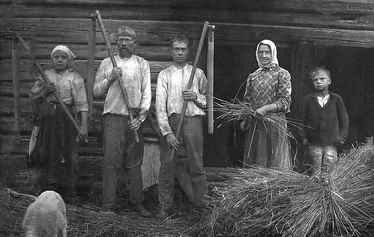Vanhaa kiviaitaa. - Kuva liittyy QR-koodin tarinoiden aiheeseen. Peltoja raivatessa syntyi kiviaitoja. Kuvan kiviaita pääosin 1920 ja -30 luvuilta.  Kuva: Teemu Hassinen.