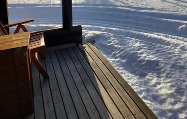 Arctic lakeside holiday cottage near Ivalo - Minna-Carita's