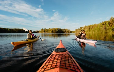 Kayaking tour in Teijo National Park - Lake Matildanjärvi is a beautiful are for kayaking. Sheltered location fits also beginners.