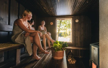 Private sauna by the lake
