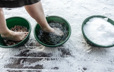 Private sauna by the lake