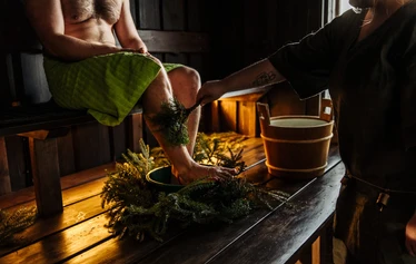 Private sauna by the lake