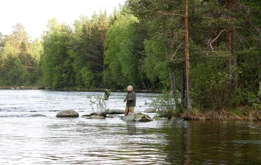 Konnekoski on yksi Rautalammin koskikalastuskohteista. - Kuva: Jouni Lehmonen