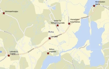 Melo Riihon viehättävä järvireitti - Riihon uimarannalta Majatalolle