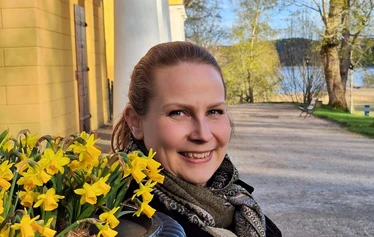 Oppaitamme Wiurilan kartanolla - Vasemmalta: Mirja Toivonen, Ensi Kulta, Tanja Bergroth, Reetta Rouhiainen, Sari Scimone
Kuva: Sari Scimone