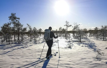 Sandrian villi luonto vuokraa kotimaisia OAC:n liukulumikenkiä Eurajoella, Satakunnan sydämessä.