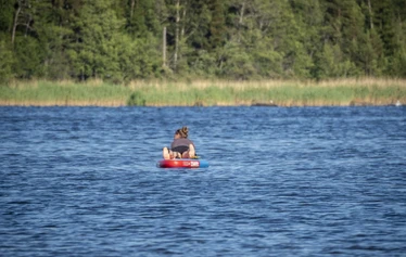 Koe tosi rento SUP-lautaretki Eurajoen Kuivalahdella