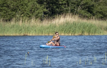 Koe tosi rento SUP-lautaretki Eurajoen Kuivalahdella