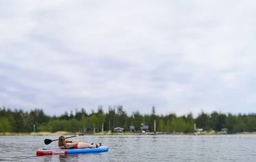 Koe tosi rento SUP-lautaretki Eurajoen Kuivalahdella