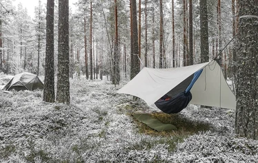 Kero, the only camping hammock made in Finland, quickly became the top choice of Saana, the wilderness guide behind Sandria's Wild Nature, who has years of experience 'hanging in trees'. Rent Kero and try it for yourself!