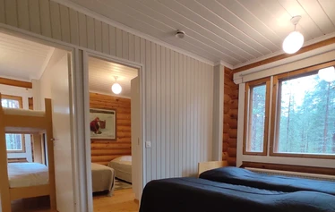 Taigalampi-mökki - Taigavireen tilava Taigalampi-mökki sijaitsee pohjoisella Pytkynharjulla Syötteellä, Pudasjärvellä