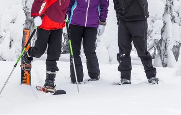 Liukulumikengät 145 cm - Taigavire vuokraa liukulumikenkiä Syötteen luontokeskuksella