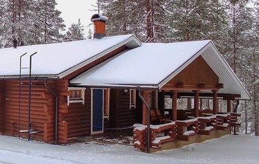 Taigalampi-mökki - Taigavireen tilava Taigalampi-mökki sijaitsee pohjoisella Pytkynharjulla Syötteellä, Pudasjärvellä